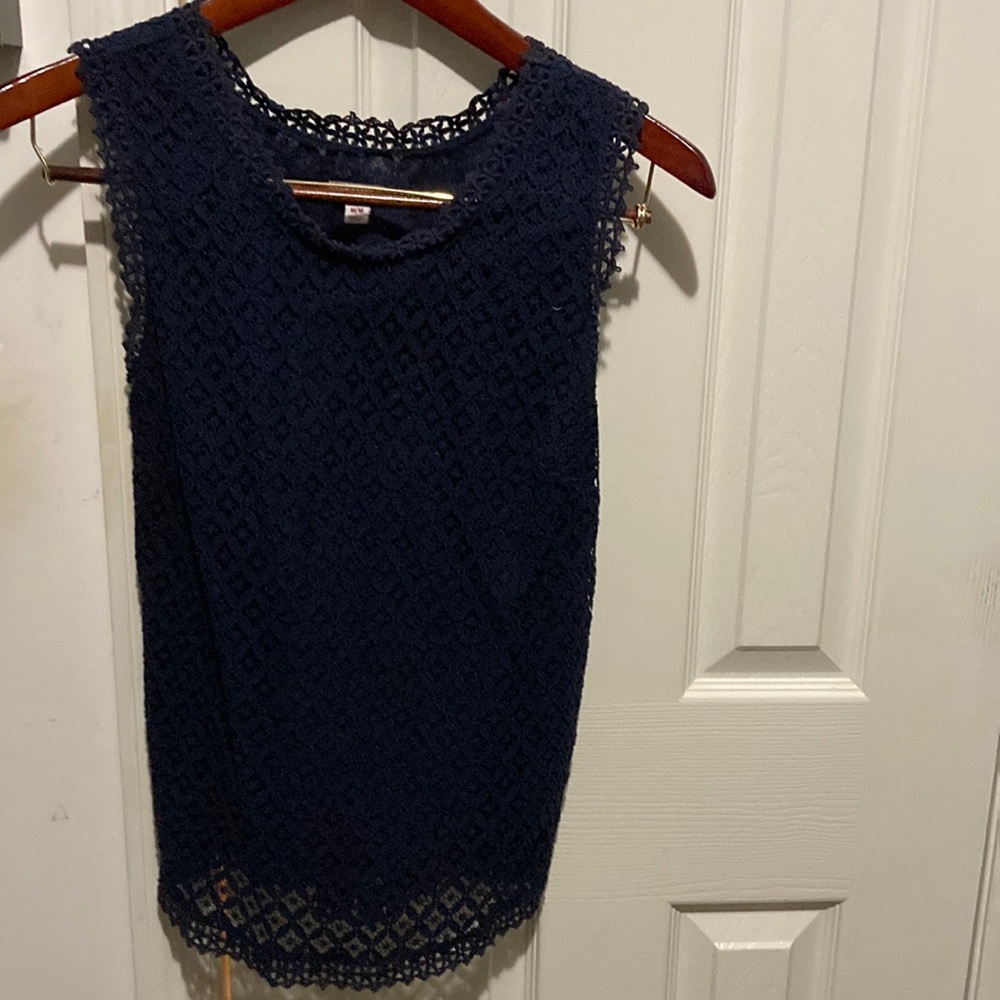 Navy blue lined Dress Tank